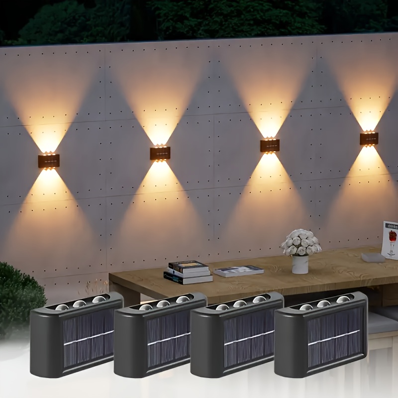 LEDソーラーライト 屋外防水 ソーラーウォールランプ 上下 - Lighting Decoration Ideas のレビューと価格