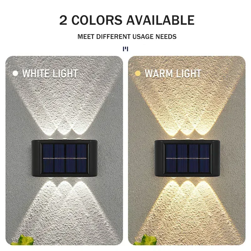LEDソーラーライト 屋外防水 ソーラーウォールランプ 上下 - Lighting Decoration Ideas のレビューと価格