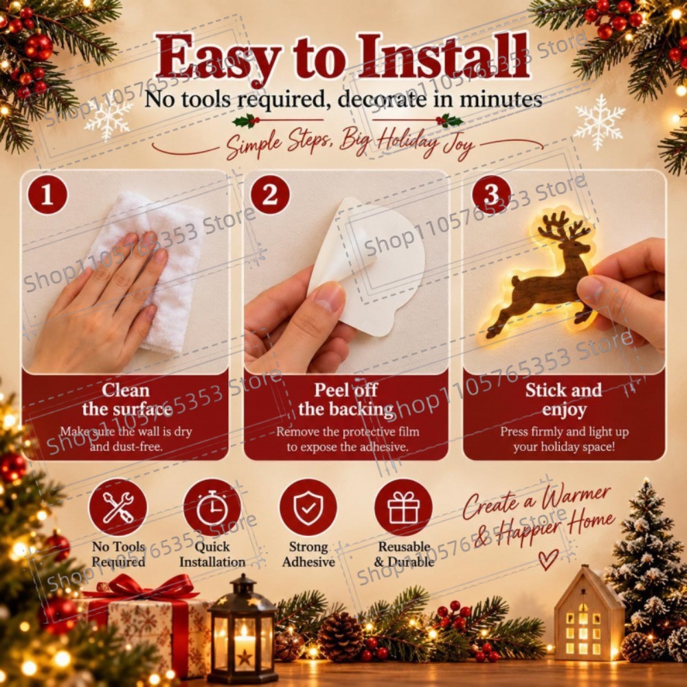 2027年版、光るトナカイのクリスマスデコレーション。LED - Lighting Christmas Decor のレビューと価格
