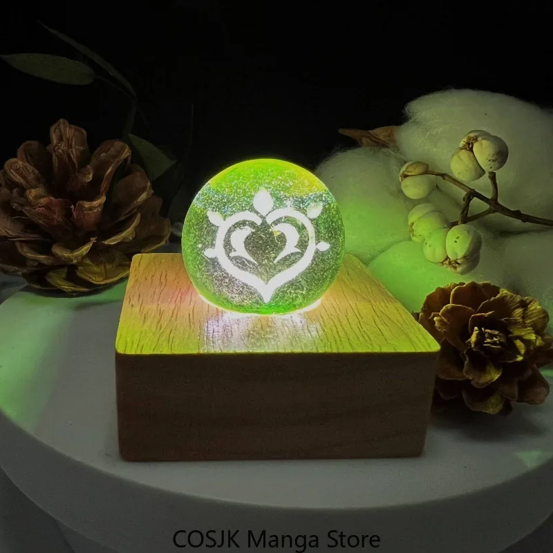 ゲーム「原神」の元素をモチーフにしたガラス球型ナイトライト。 - Lighting Decoration Ideas のレビューと価格