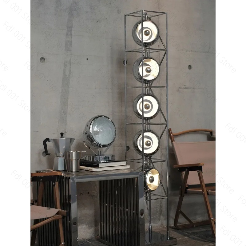 クリエイティブなバウハウスフロアランプ、クロムメタルLEDス - Lighting Decoration Ideas のレビューと価格